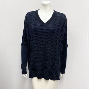 Planet‎ Sweater Top Navy Cable Design Size OSFA One Size Fits All